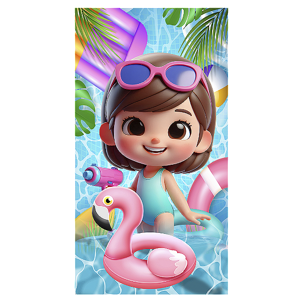 Capa Mini Faixa Lateral Sublimado - Pool Party