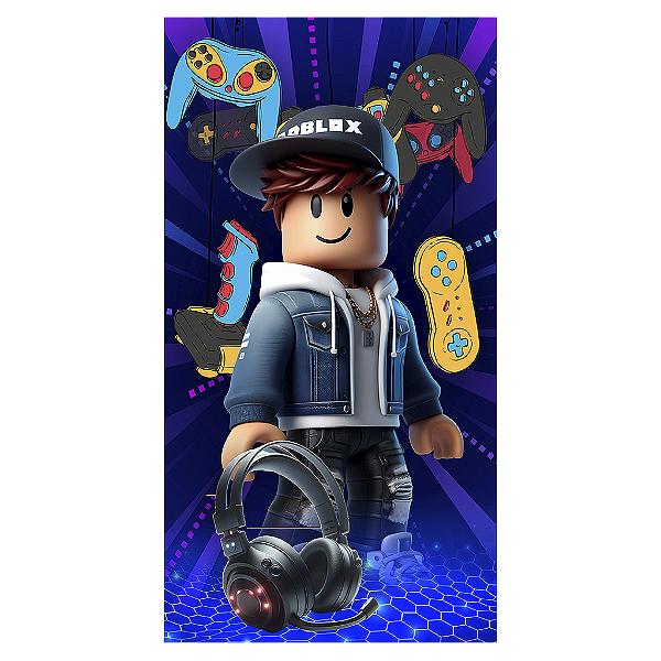 Capa Mini Faixa Lateral Sublimado - Roblox