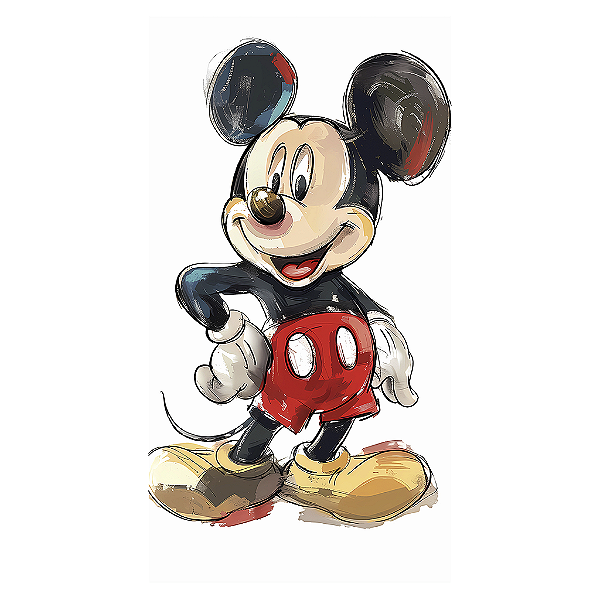 Capa Mini Faixa Lateral Sublimado - Mickey