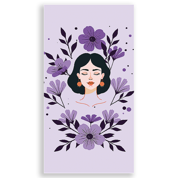 Capa Mini Faixa Lateral Sublimado - Dia da Mulher