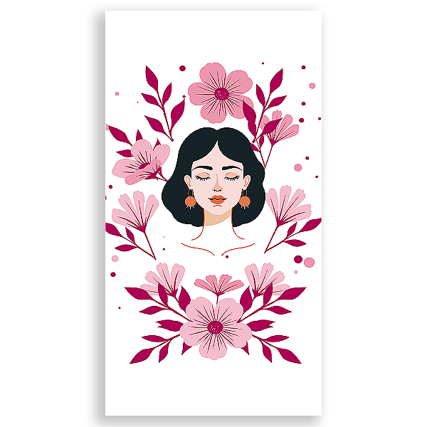 Capa Mini Faixa Lateral Sublimado - Dia da Mulher