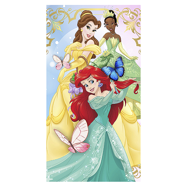 Capa Mini Faixa Lateral Sublimado - Princesas