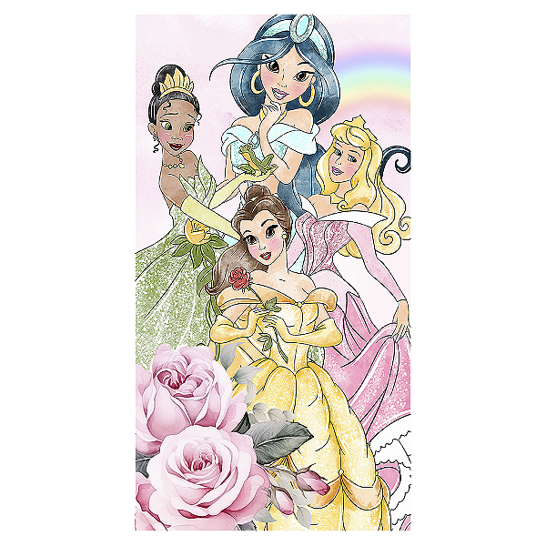 Capa Mini Faixa Lateral Sublimado - Princesas