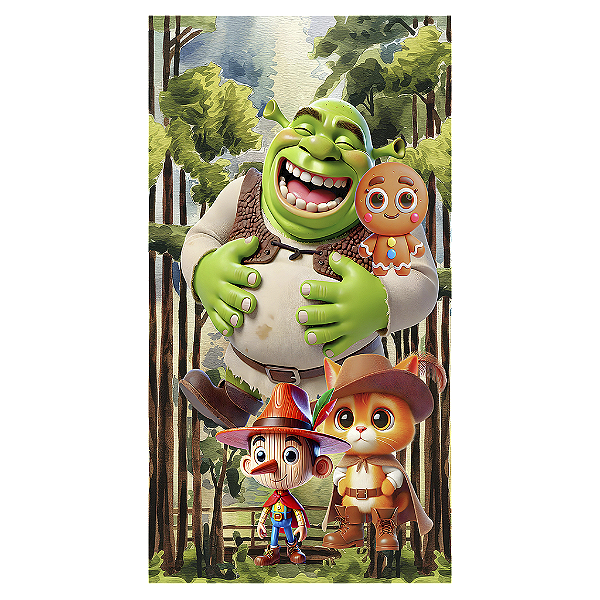 Capa Mini Faixa Lateral Sublimado - Shrek