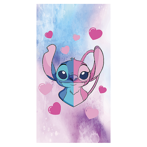 Capa Mini Faixa Lateral Sublimado - Lilo Stitch Angel
