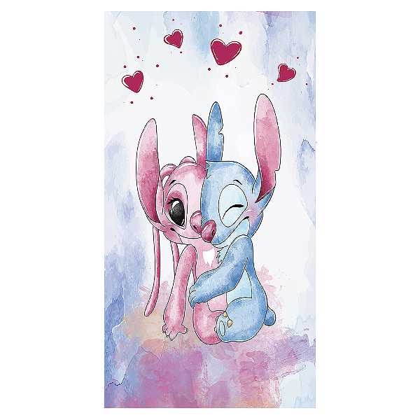 Capa Mini Faixa Lateral Sublimado - Lilo Stitch Angel