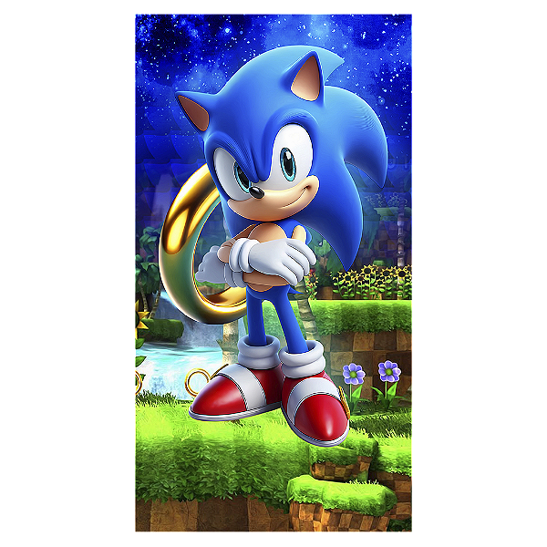 Capa Mini Faixa Lateral Sublimado - Sonic