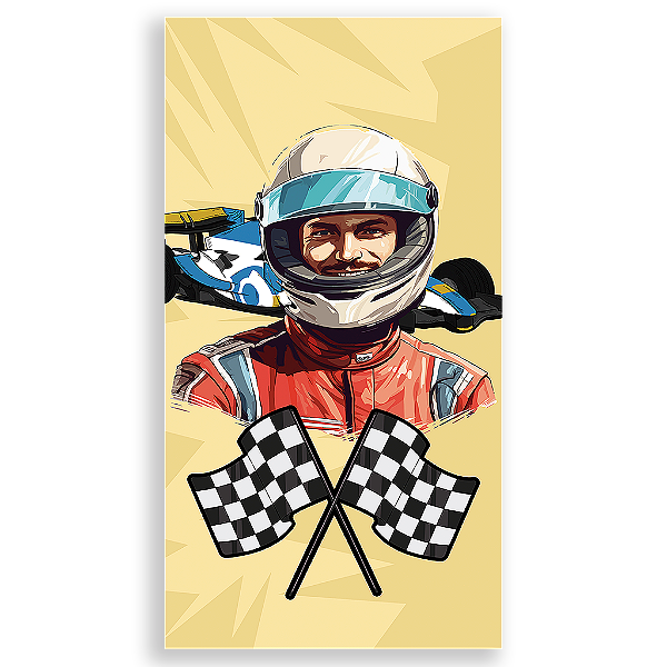 Capa Mini Faixa Lateral Sublimado - Formula 1