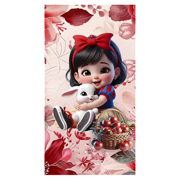 Capa Mini Faixa Lateral Sublimado - Branca De Neve