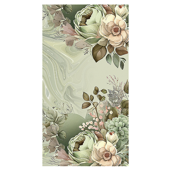 Capa Mini Faixa Lateral Sublimado - Floral