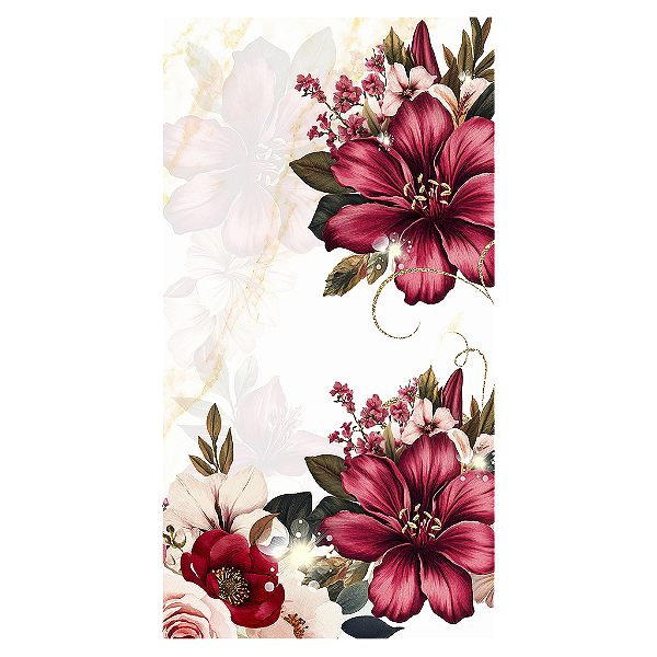 Capa Mini Faixa Lateral Sublimado - Floral