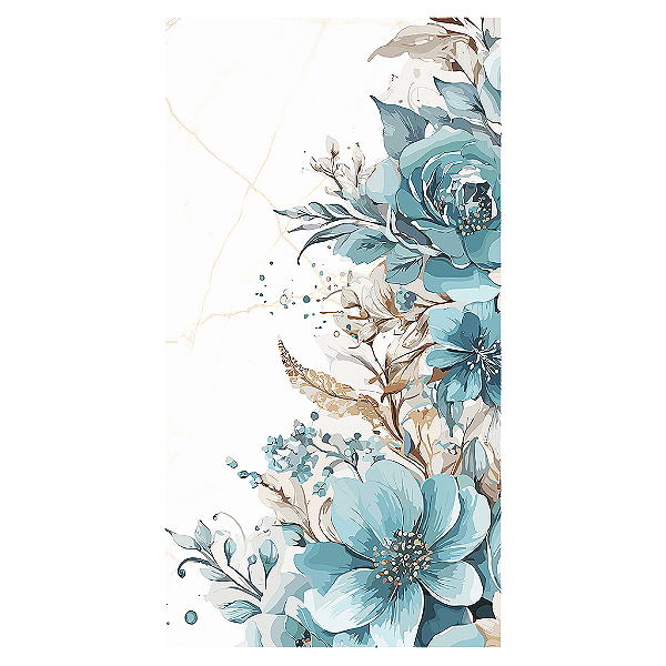Capa Mini Faixa Lateral Sublimado - Floral