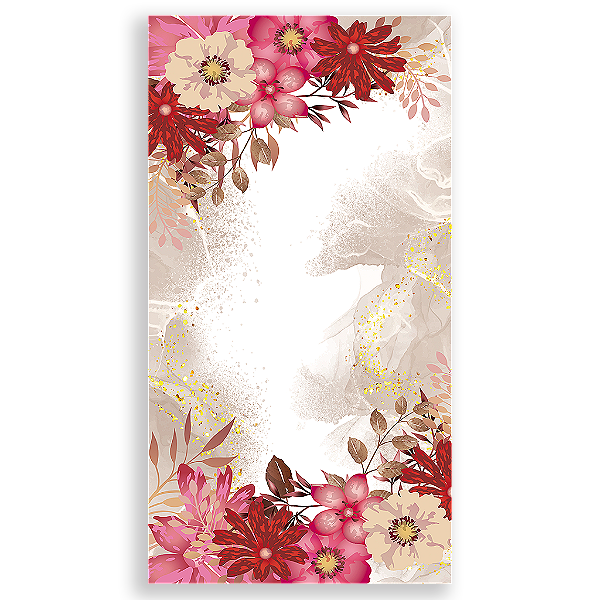 Capa Mini Faixa Lateral Sublimado - Floral