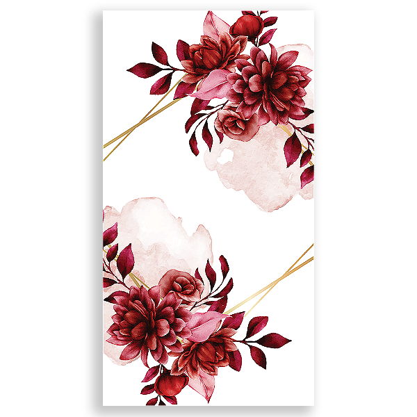 Capa Mini Faixa Lateral Sublimado - Floral