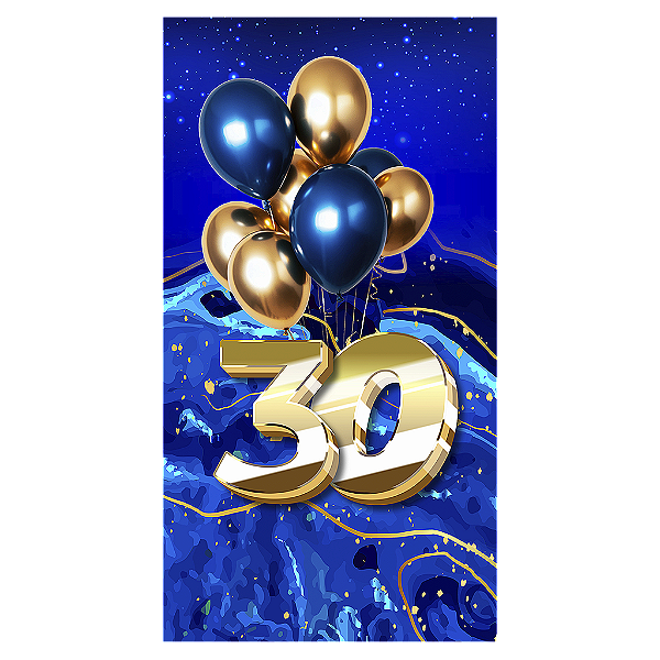 Capa Mini Faixa Lateral Sublimado - 30 Anos