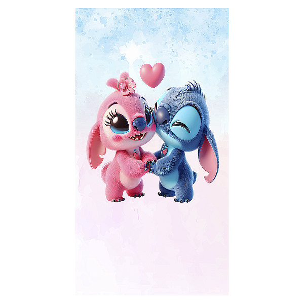 Capa Mini Faixa Lateral Sublimado - Lilo Stitch Angel