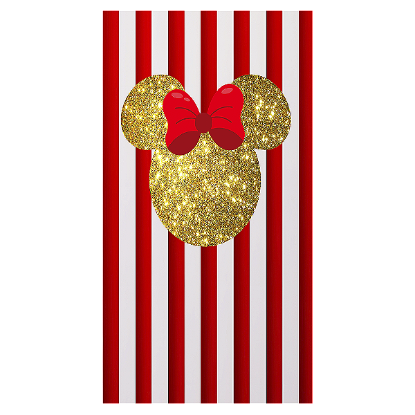 Capa Mini Faixa Lateral Sublimado - Minnie