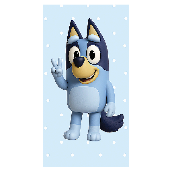 Capa Mini Faixa Lateral Sublimado - Bluey