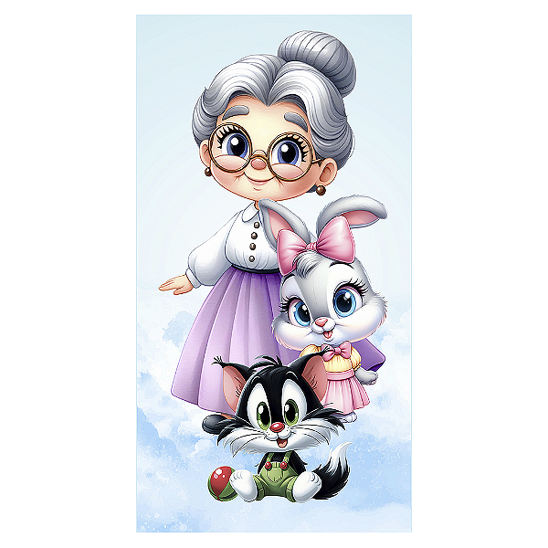Capa Mini Faixa Lateral Sublimado - Looney Tunes