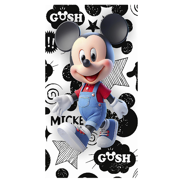 Capa Mini Faixa Lateral Sublimado - Mickey