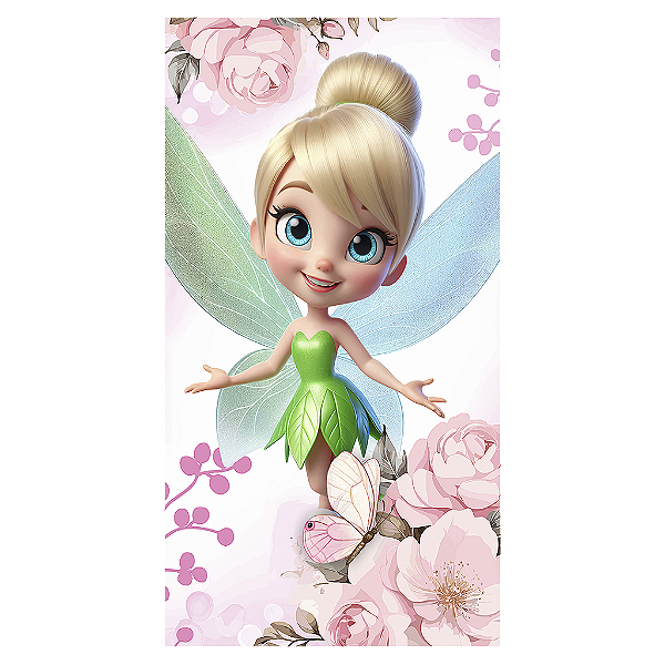 Capa Mini Faixa Lateral Sublimado - Sininho Tinkerbell