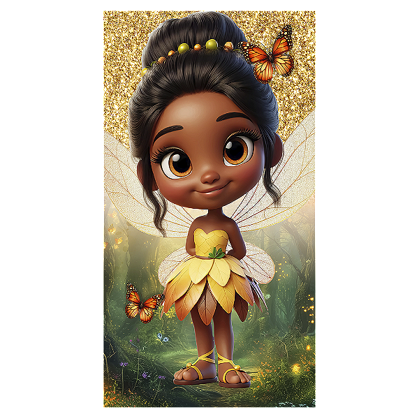 Capa Mini Faixa Lateral Sublimado - Sininho Tinkerbell