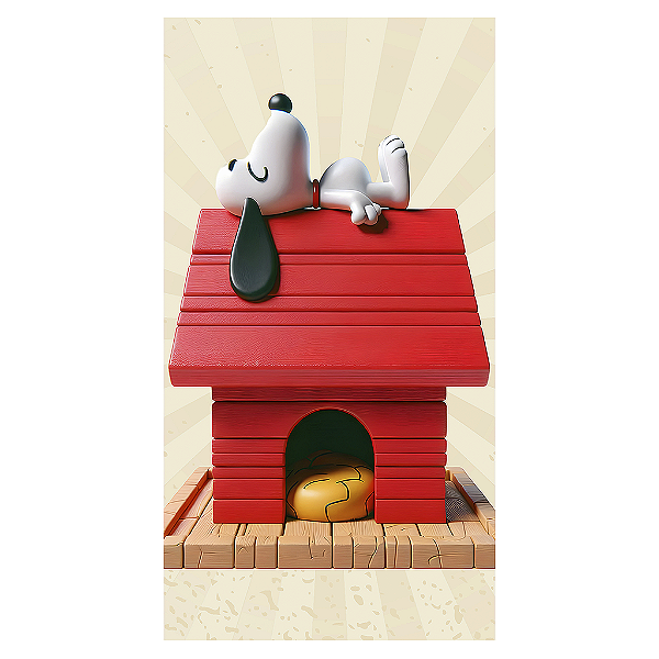 Capa Mini Faixa Lateral Sublimado - Snoopy
