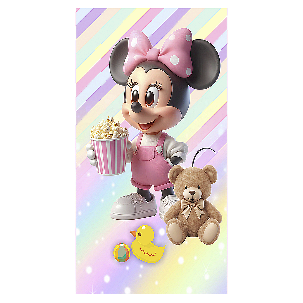 Capa Mini Faixa Lateral Sublimado - Turma Do Mickey E Minnie