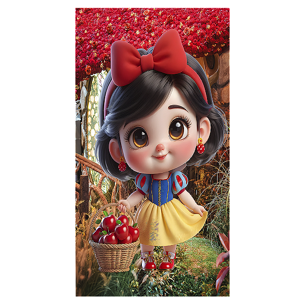 Capa Mini Faixa Lateral Sublimado - Branca de Neve