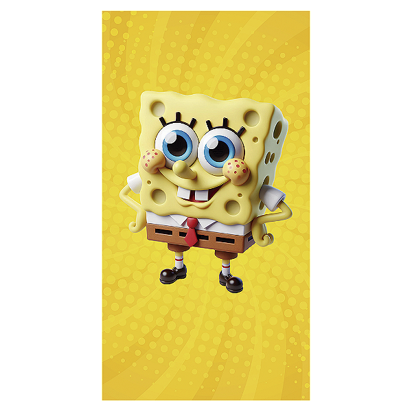 Capa Mini Faixa Lateral Sublimado - Bob Esponja