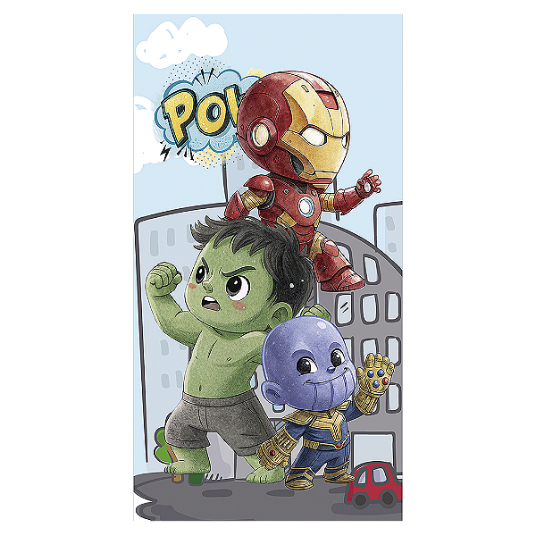 Capa Mini Faixa Lateral Sublimado - Herois Vingadores