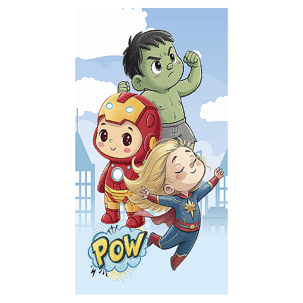 Capa Mini Faixa Lateral Sublimado - Herois Vingadores