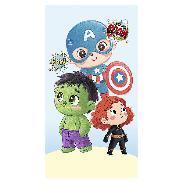 Capa Mini Faixa Lateral Sublimado - Herois Vingadores