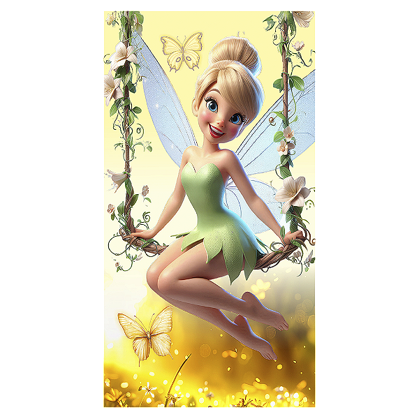 Capa Mini Faixa Lateral Sublimado - Sininho Tinkerbell