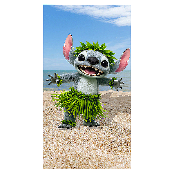 Capa Mini Faixa Lateral Sublimado - Lilo Stitch