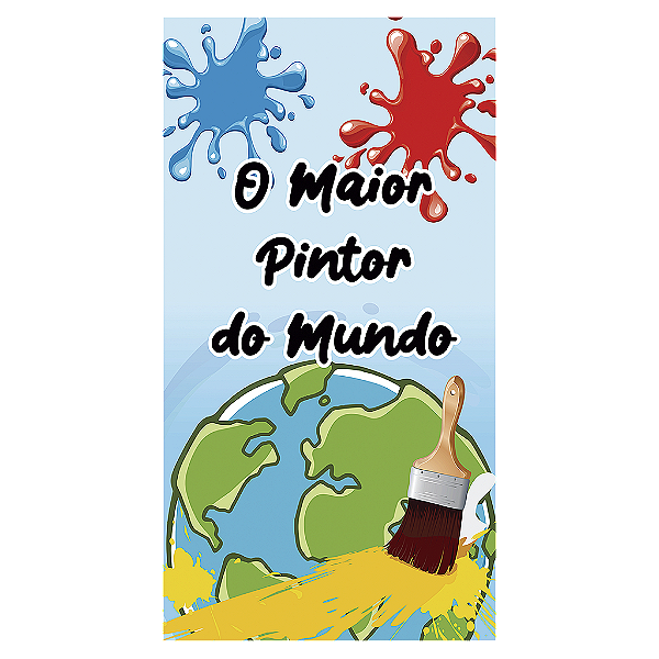 Capa Mini Faixa Lateral Sublimado - O Maior Pintor Do Mundo