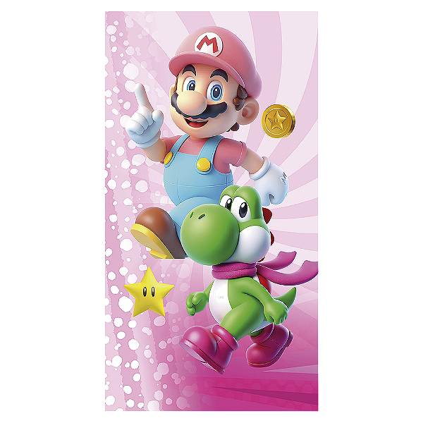 Capa Mini Faixa Lateral Sublimado - Princesa Peach Super Mario