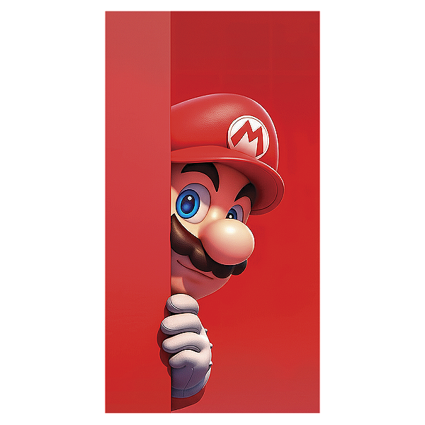 Capa Mini Faixa Lateral Sublimado - Super Mario e Luigi