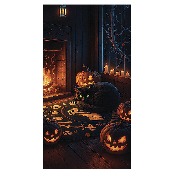 Capa Mini Faixa Lateral Sublimado - Dia Das Bruxas Halloween
