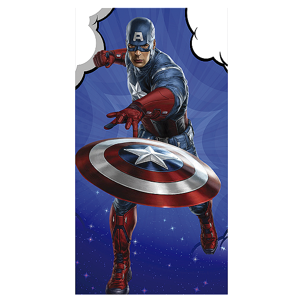 Capa Mini Faixa Lateral Sublimado - Capitão América