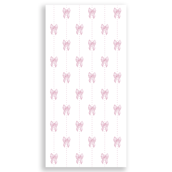 Capa Mini Faixa Lateral Sublimado - Bolinhas Laço Rosa