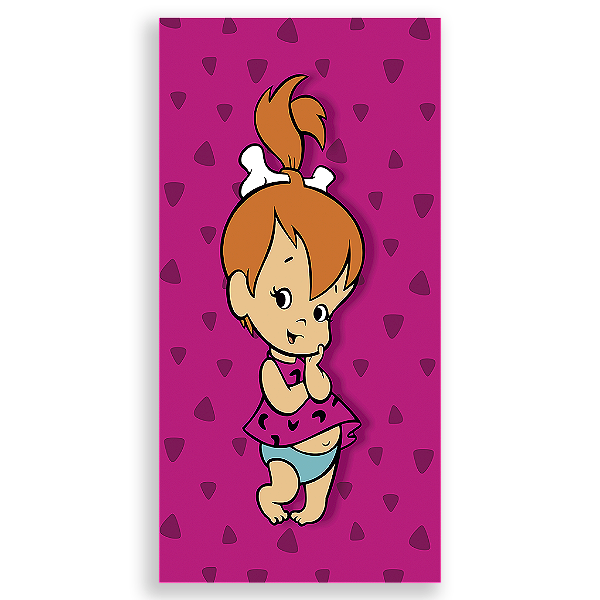 Capa Mini Faixa Lateral Sublimado - Flintstone