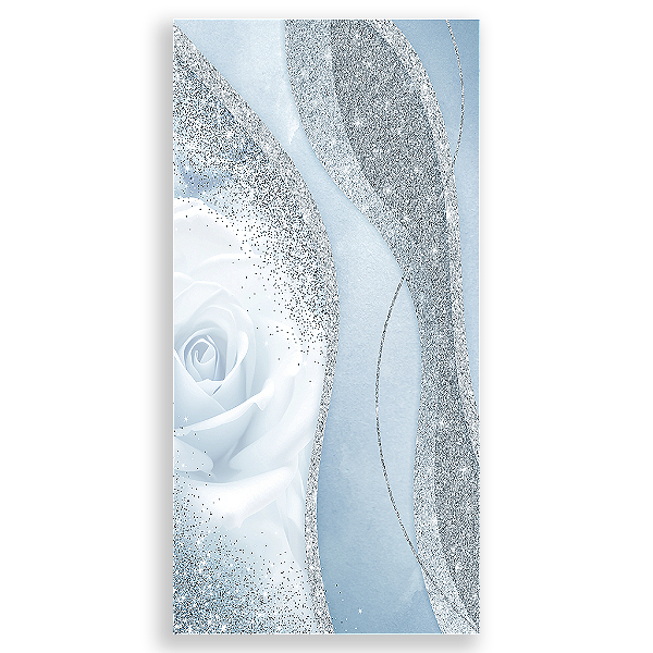 Capa Mini Faixa Lateral Sublimado - Fundo Glitter Azul