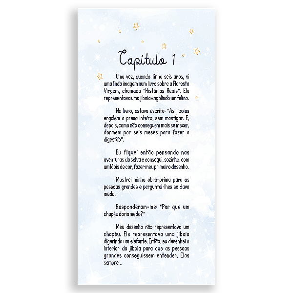 Capa Mini Faixa Lateral Sublimado - Pequeno Principe