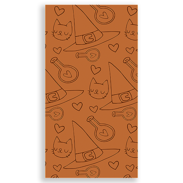Capa Mini Faixa Lateral Sublimado - Dia das Bruxas Halloween