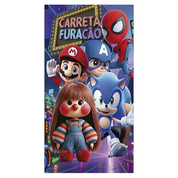 Capa Mini Faixa Lateral Sublimado - Carreta FuracÃo