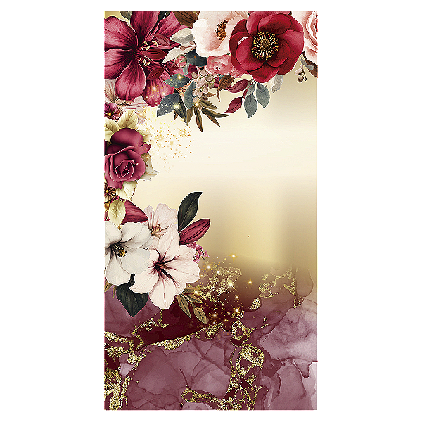 Capa Mini Faixa Lateral Sublimado - Floral