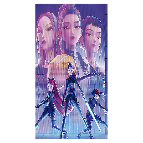 Capa Mini Faixa Lateral Sublimado - Guerreiras do K Pop