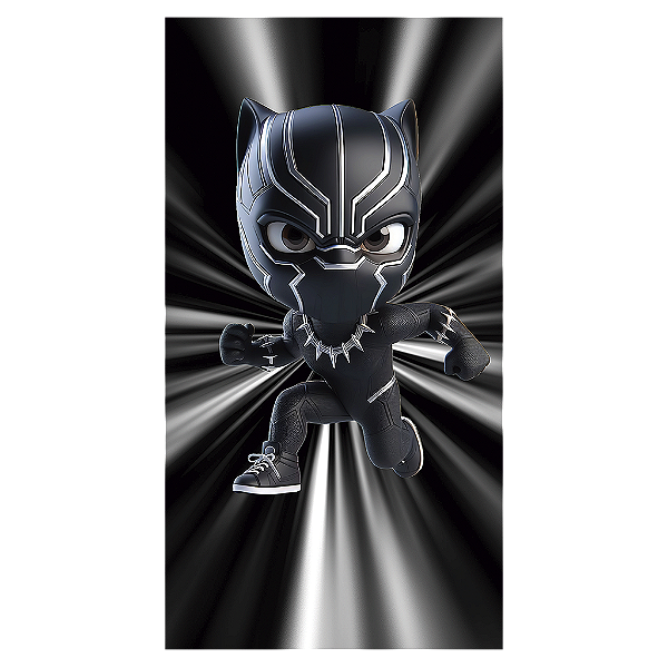 Capa Mini Faixa Lateral Sublimado - Pantera Negra