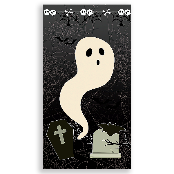 Capa Mini Faixa Lateral Sublimado - Dia das Bruxas Halloween